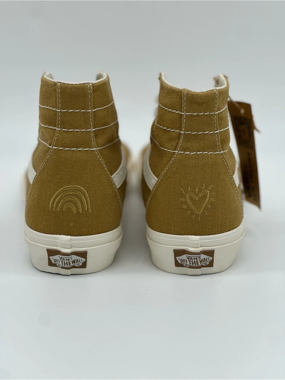 Vans Sk8-Hi Tan Canvas High-Top Sneakers